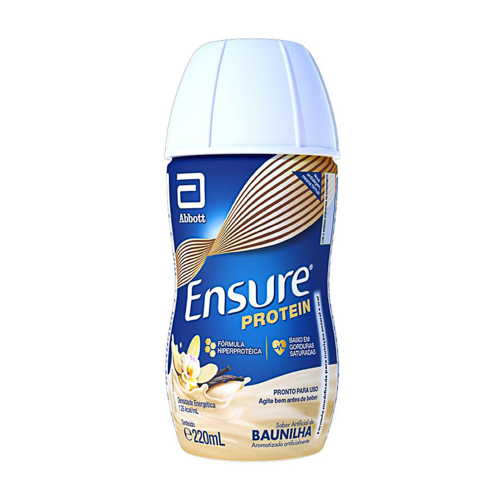 Suplemento Adulto Ensure Protein Sabor Baunilha 220ml - Health