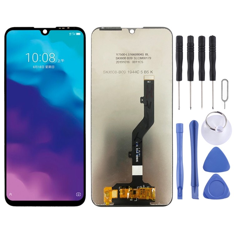 Novidade Tela LCD OEM Para ZTE Blade A7 (2020)/A5 Com Conjunto Completo De Digitalizador (Preto)