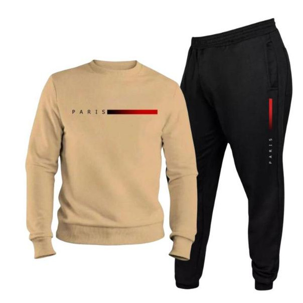 Conjunto de Moletom Masculino Gola redonda + Calça Paris Promoção