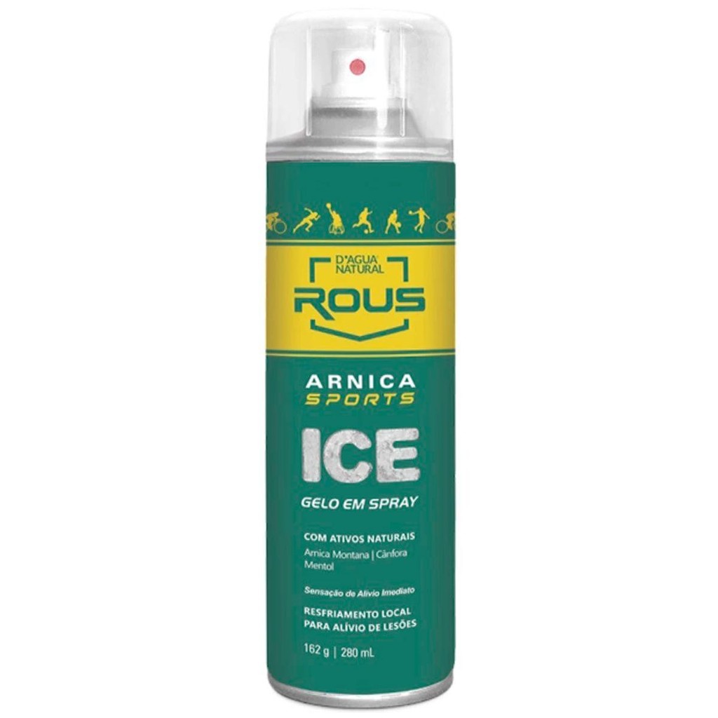 Gelo em Spray Arnica Sports Dagua Natural Ice 280ml Arnica Montana, Cânfora e Mentol
