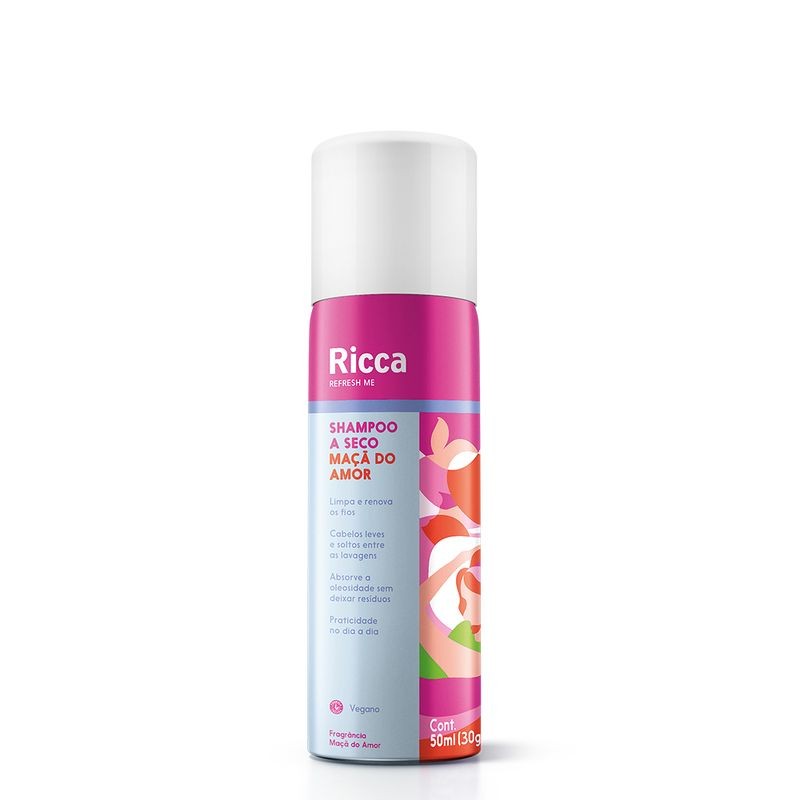 Shampoo A Seco Maça do Amor Ricca - 50ml