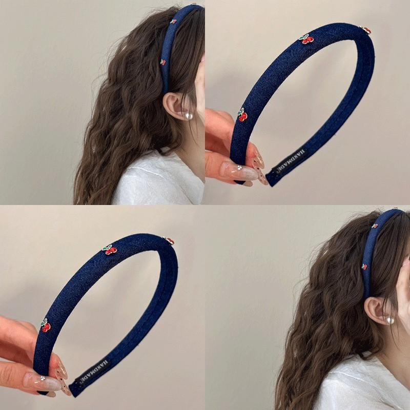 Doce Vermelho Cereja Cowboy Hairbands Acessório De Cabelo Para Mulheres em Oferta na Shopee
