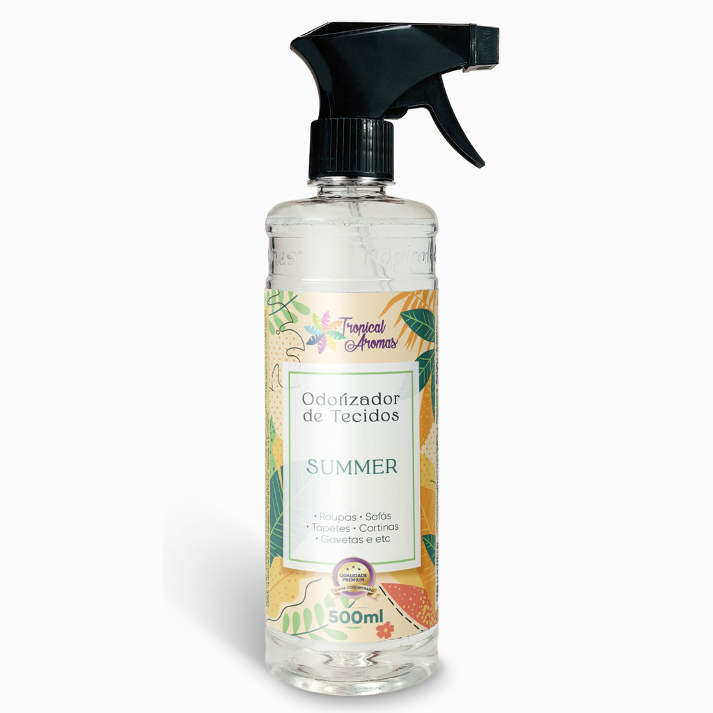 Spray Perfumado Odorizador de Tecidos Summer 500ml Tropical Aromas