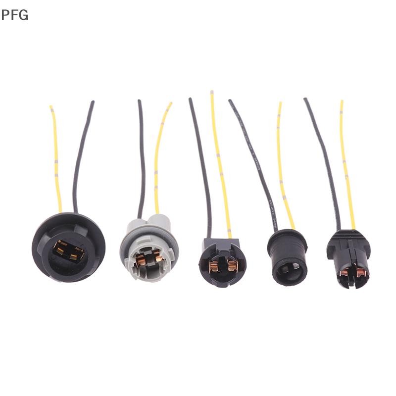 PFG 2 Peças T10 T13 T15 Adaptadores De Suporte De Lâmpada Macia Cabo Conector LED Soquete Base De Cunha Plugue FG