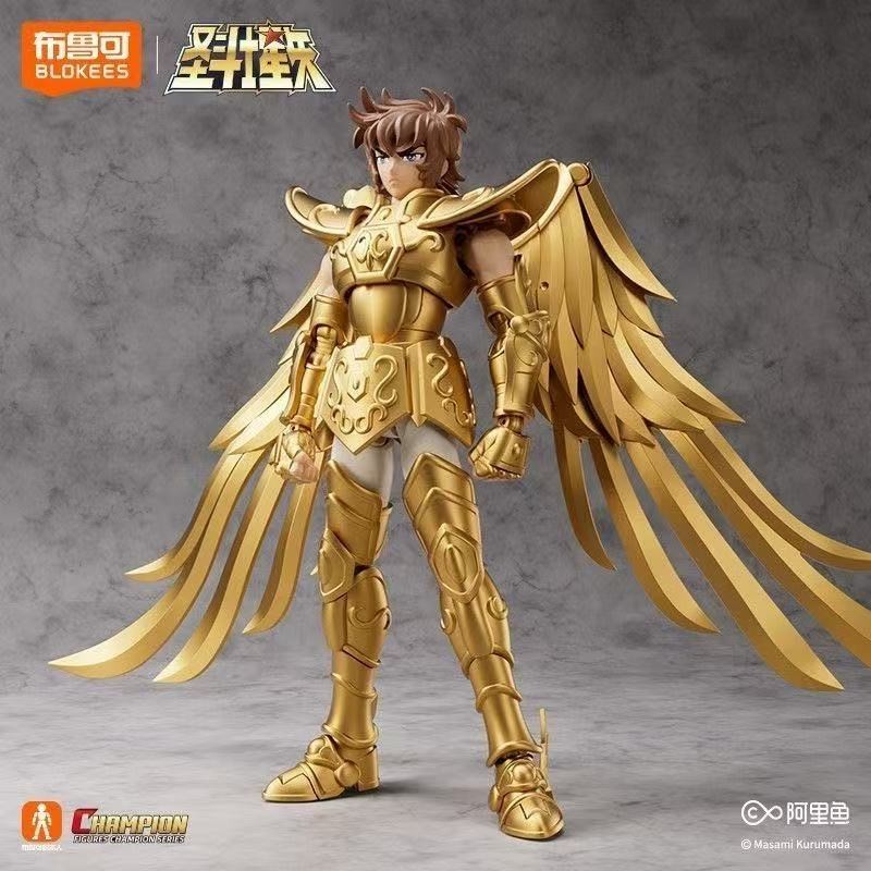 Blokees Figura Cavaleiros Do Zodiaco Saint Seiya/Aiorio Blocos De Montar Bonecos Action Figure