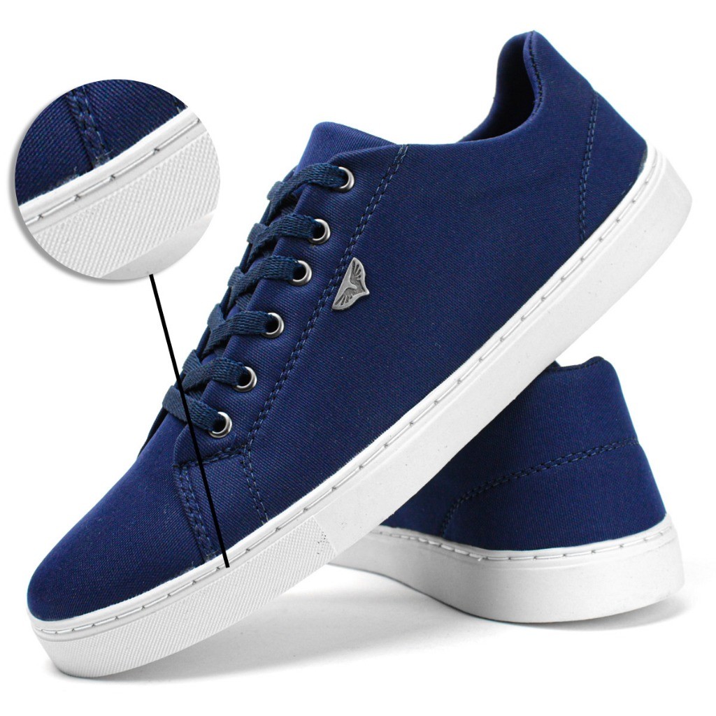 Tênis Masculino Sapatenis Casual Básico Leve Confortável Base Reta Sapato