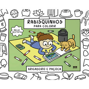 Rabisquinhos para colorir: brigadeiro e paçoca em Oferta na Shopee