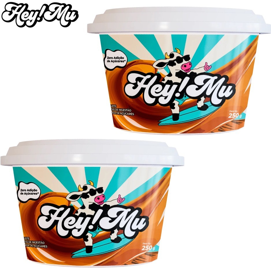 KIT 2 UN HEY MU DOCE DE LEITE CREMOSO 250G ZERO ADIÇÃO DE AÇUCAR em Oferta na Shopee