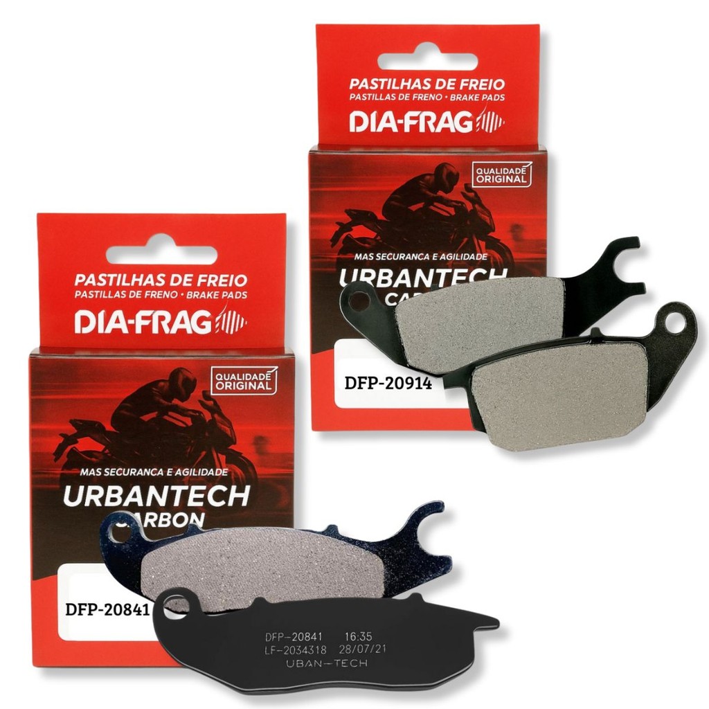 Kit Pastilhas de Freio Cg 160 Titan Abs 2025 Diafrag