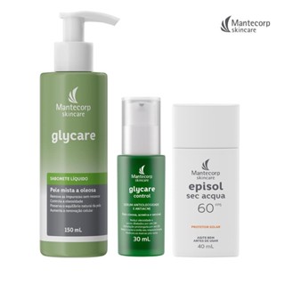 Kit Rotina Pele Oleosa Glycare + Episol Sec Acqua em Oferta na Shopee