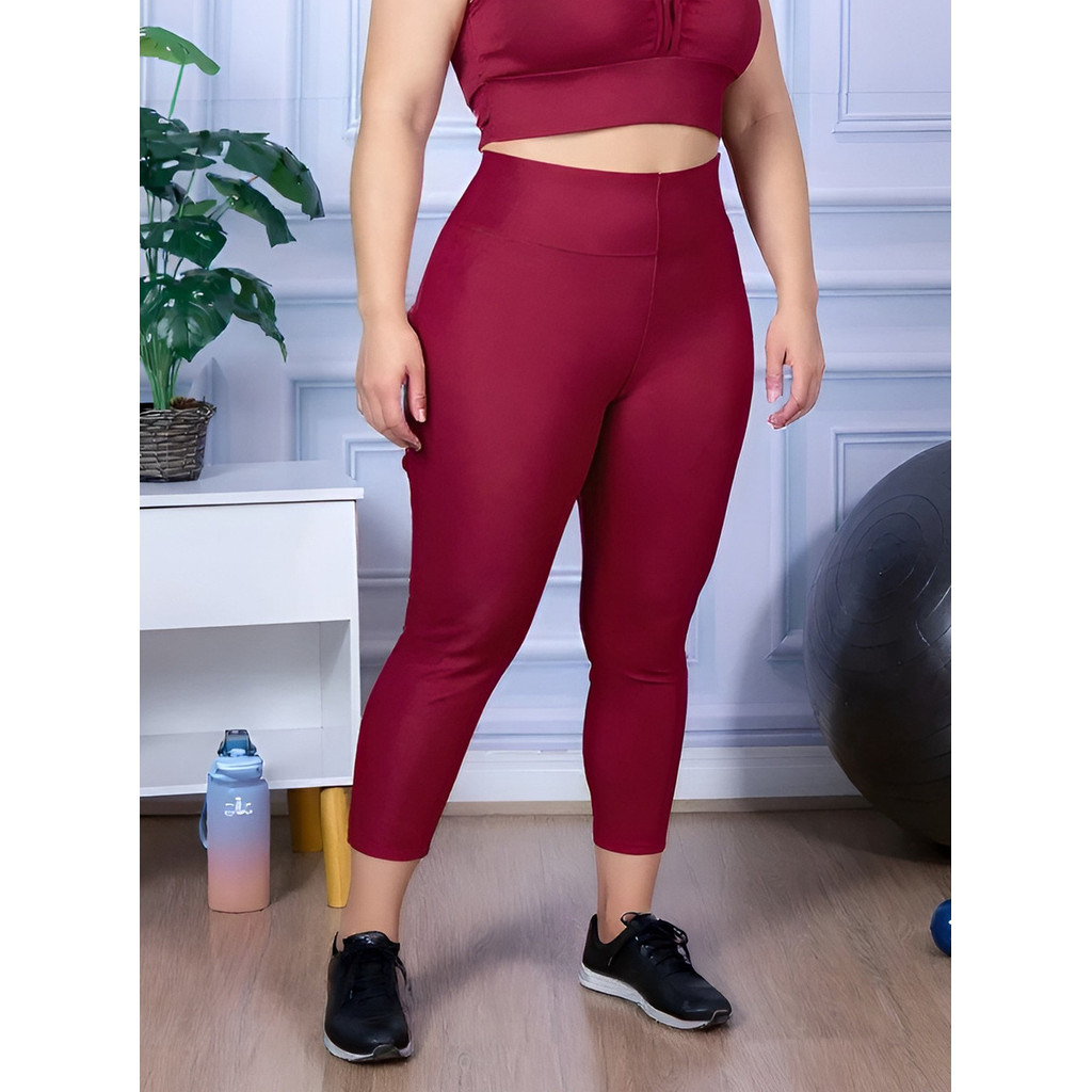 Calça Legging Leg Capri Corsário Academia Plus Size G1 G2 G3 G4