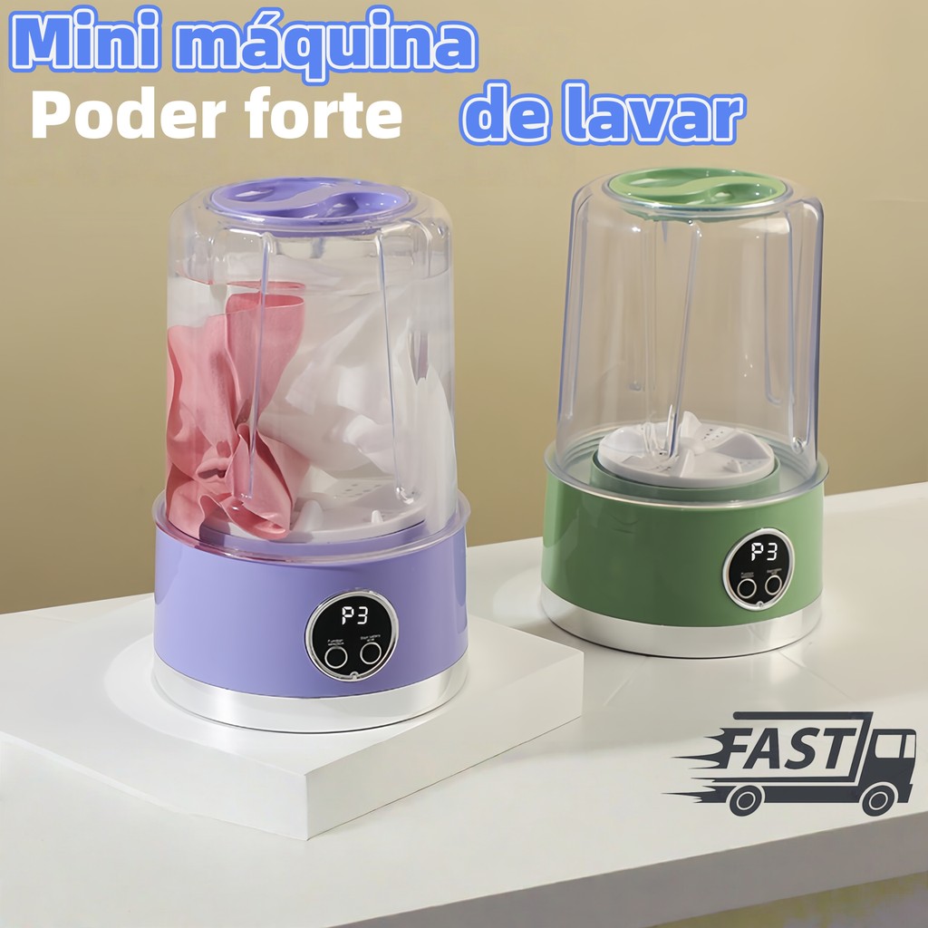 Mini máquina de lavar, portátil, moderna máquina de lavar roupa íntima automática