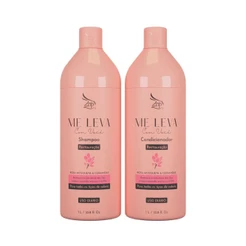Kit Shampoo Condicionador Zap Me Leva Com Você Rosa Mosqueta E Ceramidas 1L
