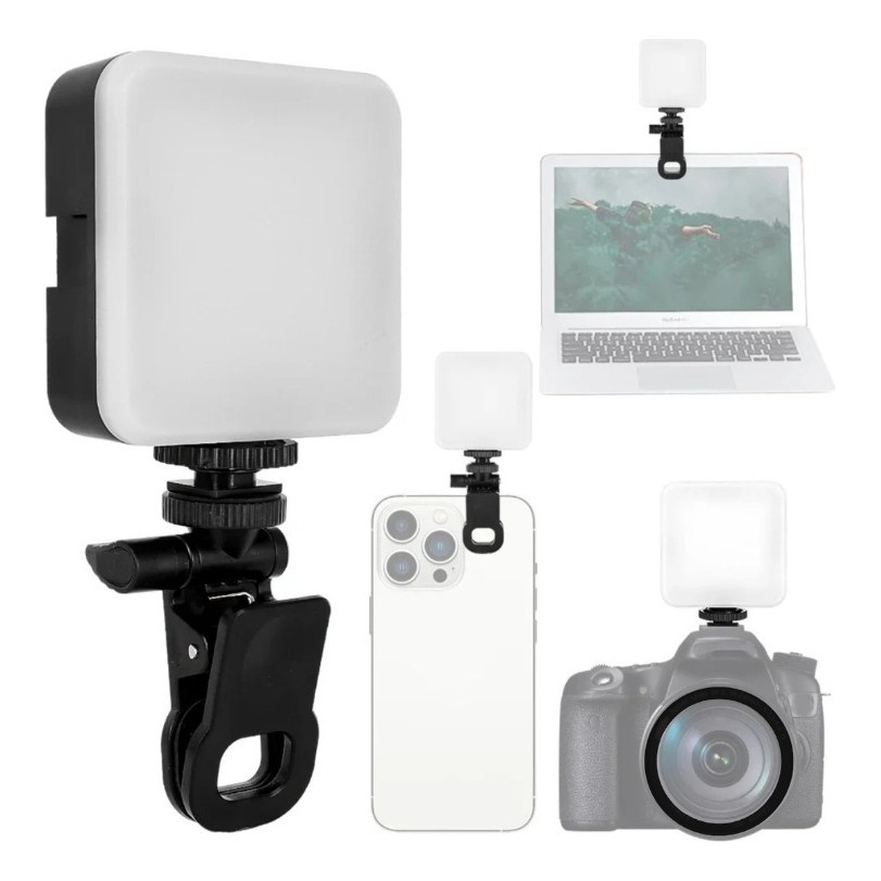 Luz Led Portátil Câmera, Celular, Notebook Luz Preenchimento