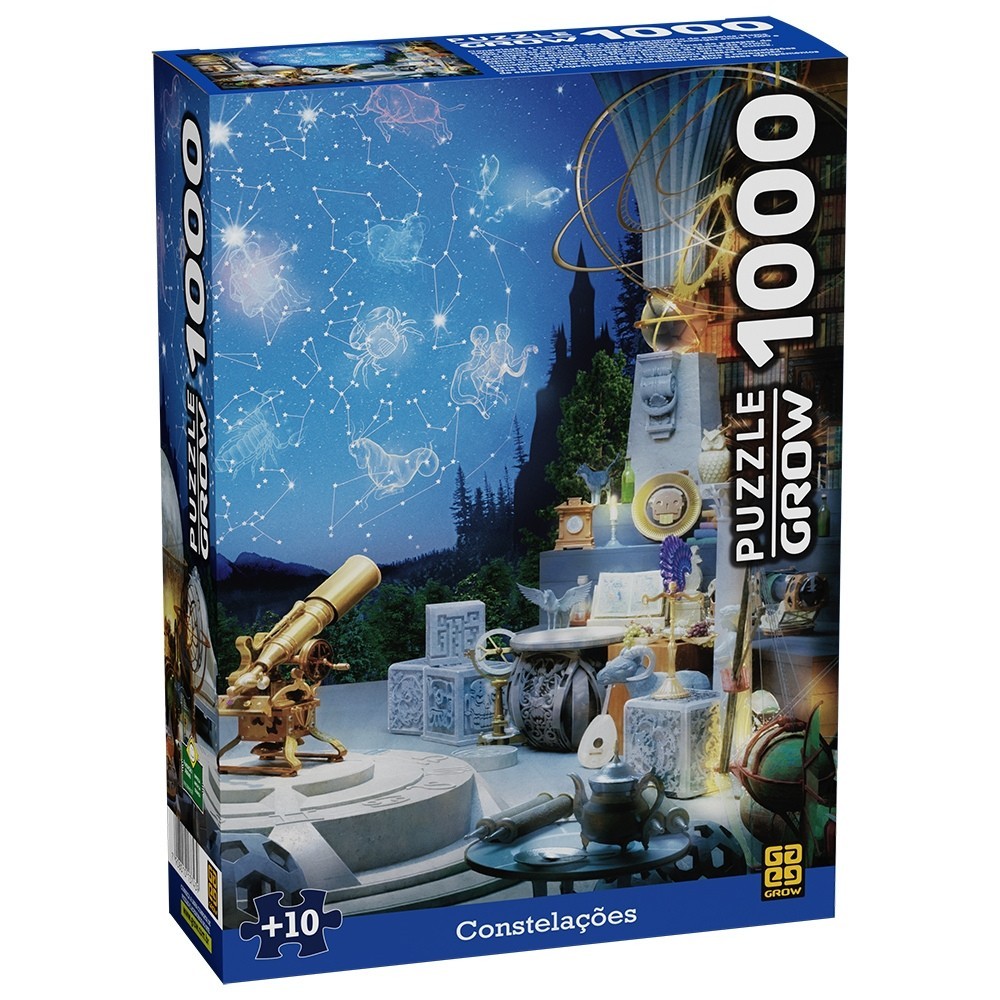 QUEBRA CABEÇA CONSTELAÇÕES 1000 PEÇAS GROW PUZZLE JOGOS DIDÁTICO PLANETAS ASTRÔNOMIA ESTRELAS VIAGEM em Oferta na Shopee
