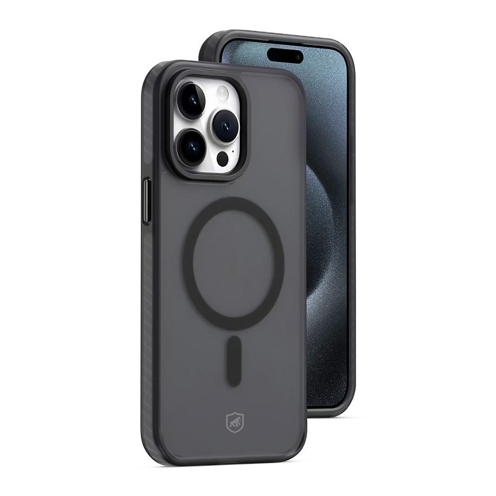 Capa Case Capinha MagSafe Pro Preta para iPhone 15 Pro - Carregamento Rápido - Gshield