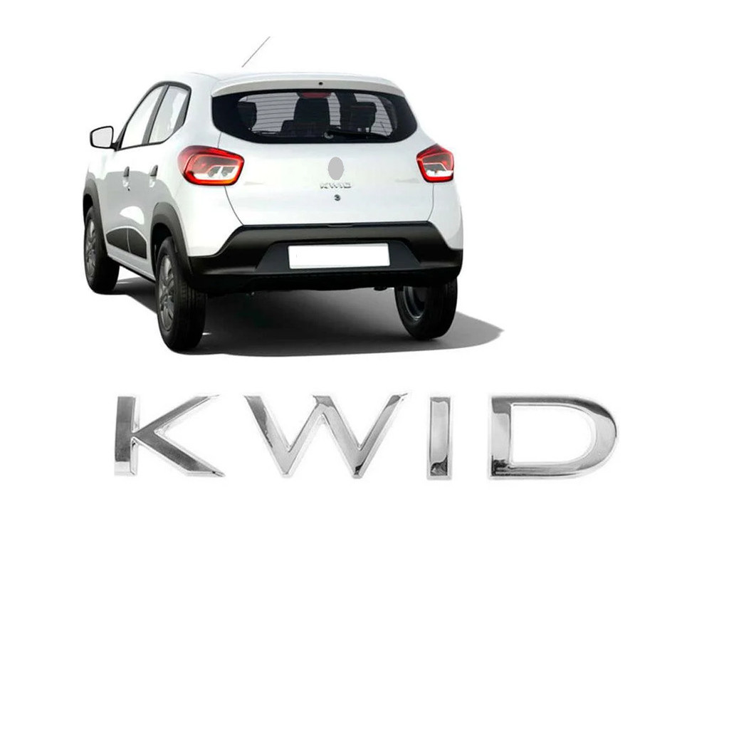 Emblema Cromado Kwid 2018 2019 Letreiro Traseiro da Tampa Porta Malas em Oferta na Shopee