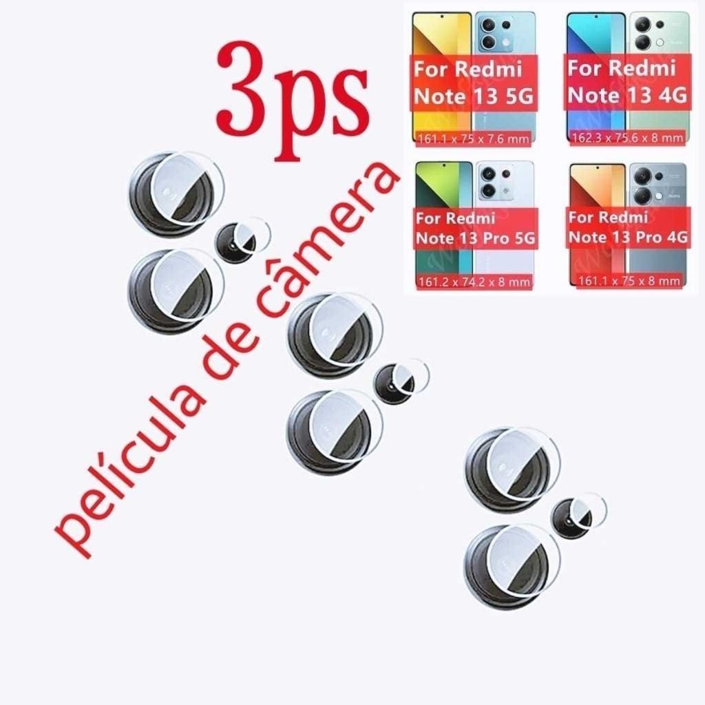 Película de Câmera para Xiaomi Redmi Note 13 pro 5G,4G +Película Cerâmica Fosca Privacidade