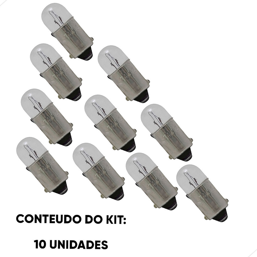 Kit Lâmpada 69 12v 004w - 10 Unidades (kt10tk0518) 70907 em Oferta na Shopee