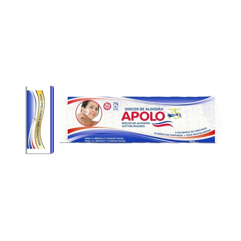 Algodao Apolo Discos Ziplock 70g em Oferta na Shopee