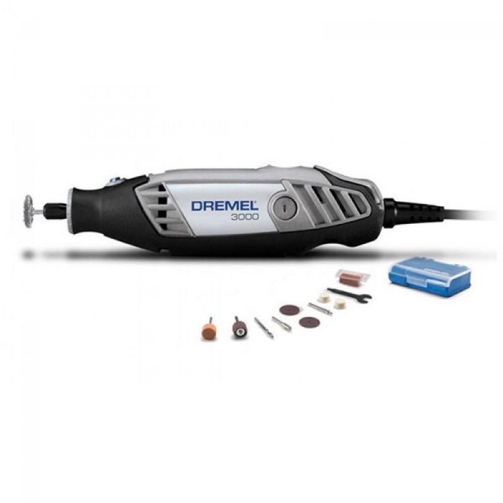 MICRO RETÍFICA DREMEL 3000 COM KIT 10 ACESSÓRIOS  - 110V - DREMEL