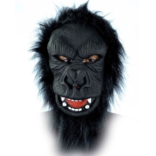 Máscara Gorila Macaco com Pelo Excelente Qualidade Acabamento Halloween Carnaval Fantasia Teatro Terror Assustador