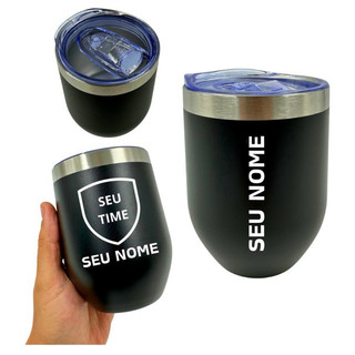 Copo Térmico 360ml Cuia Cores Personalizado Aço Inox