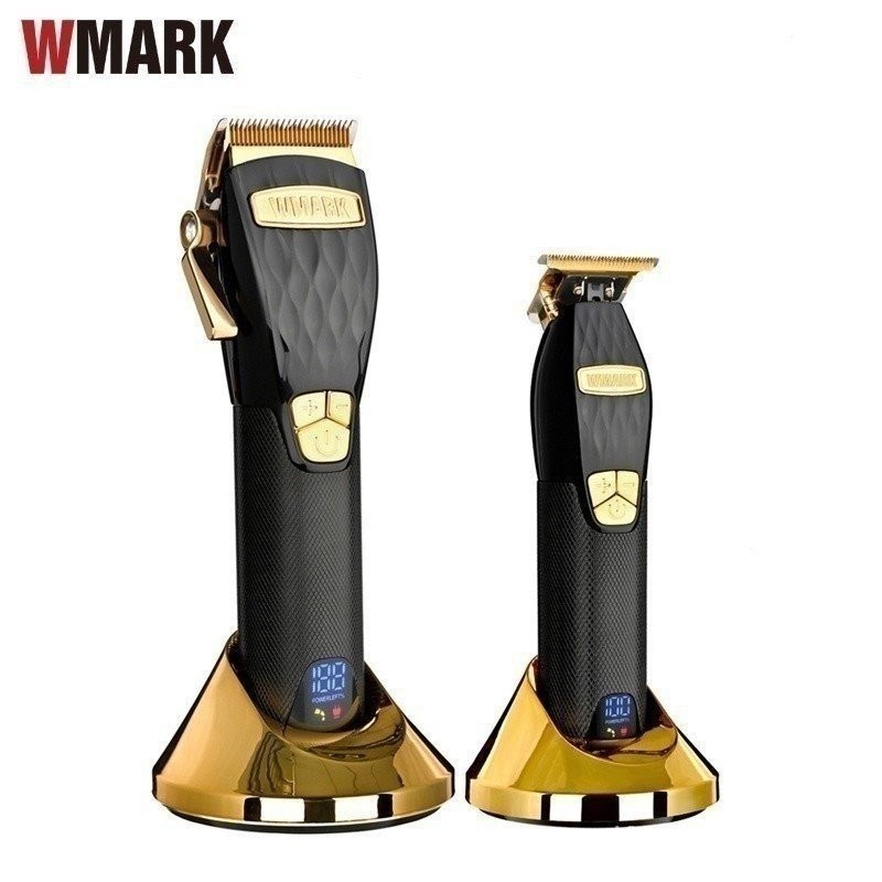 Recém-chegados Wmark Wireless 5 Velocidades Haircut NG-2032 2033 Com Trimmer Lâmina Elétrica Cônica Display lcd Aparadores, Clippers & Multi-funcional Groomers QY8M 0LYI W274 KYOD