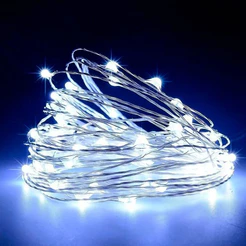 Cordão de Led Fio de Fada - Branco - 90cm - 1 unidade - Artlille - Rizzo
