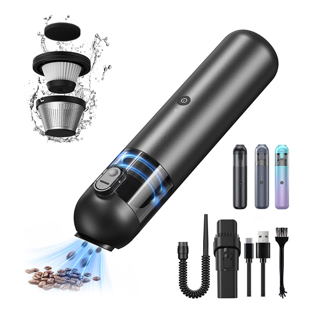 Aspirador de pó portátil para casa e carro Sem Fio Uso limpeza domestica USB 6500 PA