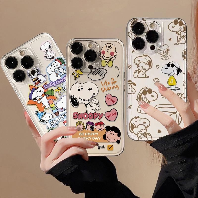 Capa De Telefone S-Snoopy Para Samsung Galaxy A54 A55 A34 A35 A53 A24 A14 A15 A25 A04 A04E Anjo Olhos Proteção À Prova De Choque TPU Macia