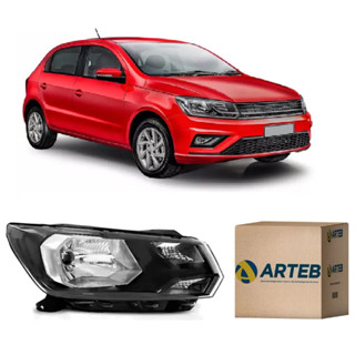 Farol Principal Foco Simples Mascara Negra Gol Saveiro Voyage G8 2018 2019 2020 2021 2022 2023 Lado Direito Passageiro Original Arteb em Oferta na Shopee