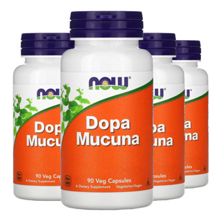Kit 4x Dopa Mucuna Now Foods 90 Cápsulas Vegetarianas/Made in Usa em Oferta na Shopee