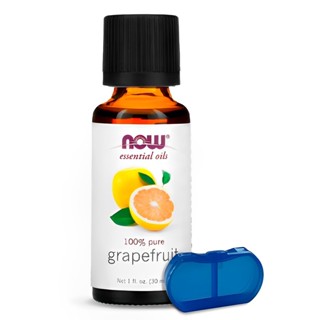 Óleo de Toranja Now Foods 30ml Puro + Porta Cápsulas em Oferta na Shopee