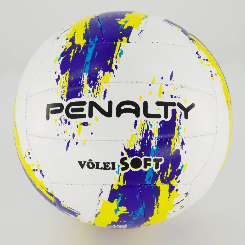 Bola de Vôlei Penalty Soft XXIII Branca e Azul em Oferta na Shopee
