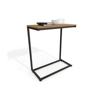 Mesa Lateral p/ Sala Industrial LI025 de Apoio Notebook Freijo/Preto - Kappesberg em Oferta na Shopee