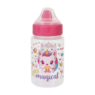 Copo De Transição Infantil C/ Tampa Higiênica e Válvula Redutora de Pingos Unicórnio 340ml BabyGo