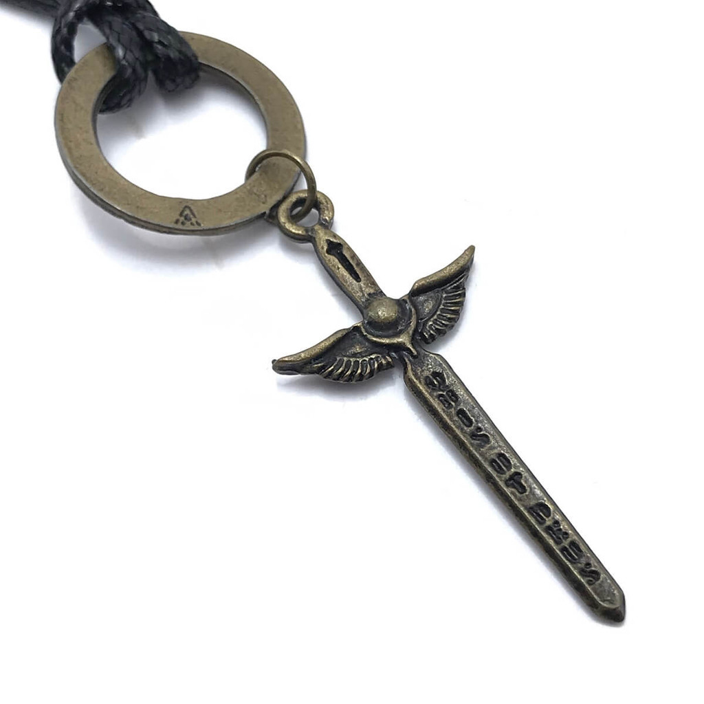 Colar Cordão Cruz Espada de São Miguel Arcanjo