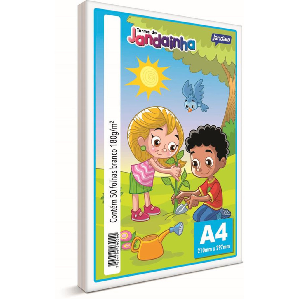 Papel Jandainha A4 Branco 180g Jandaia – Pacote com 50 Folhas em Oferta na Shopee
