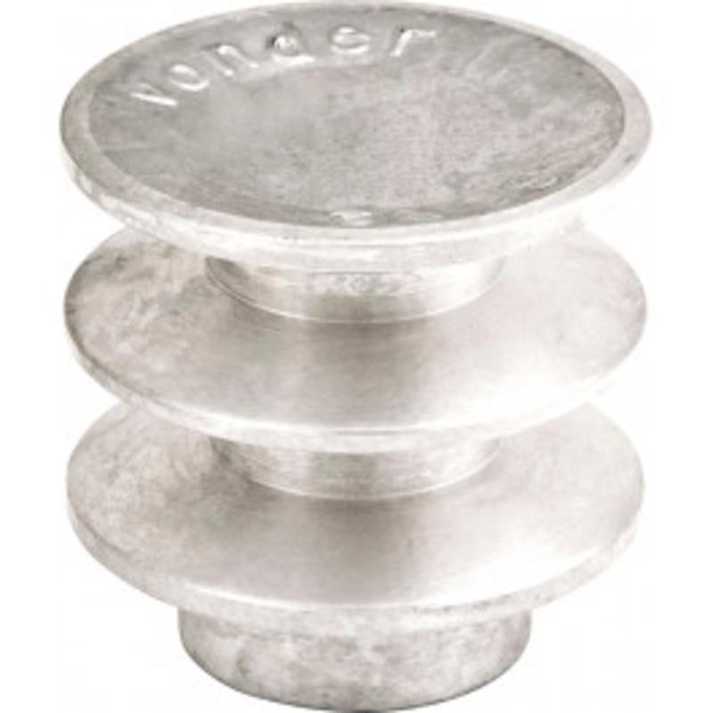 Polia alumínio 70mm 2 canais perfil b - Vonder em Oferta na Shopee