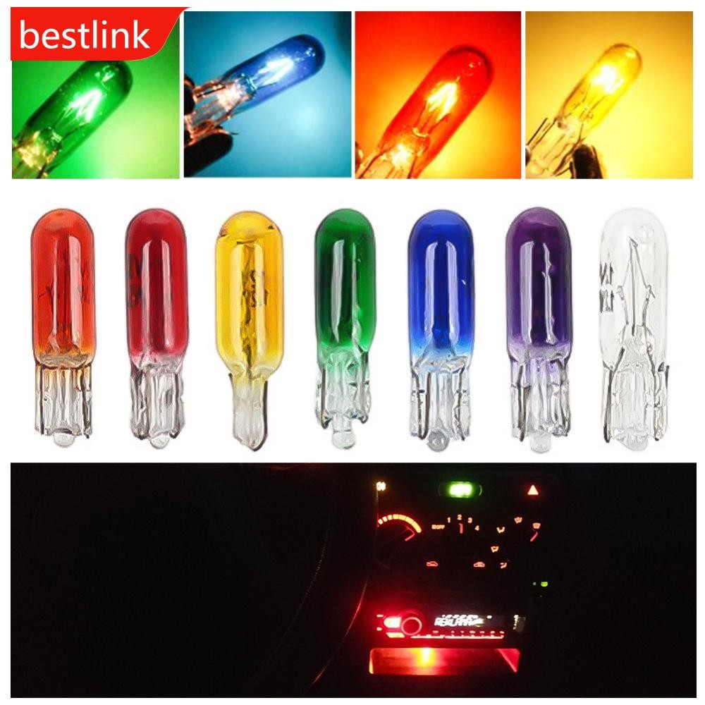 BESTLINK 10 Pçs W2W T5 12V 1.2W Carro Lâmpada Halógena Instrumento Luzes Painel T5 LED Auto Luz Interior Do B1I4