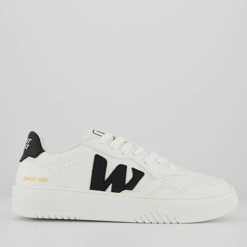 Tênis West Coast WC 101 Branco e Preto - Men Shoes