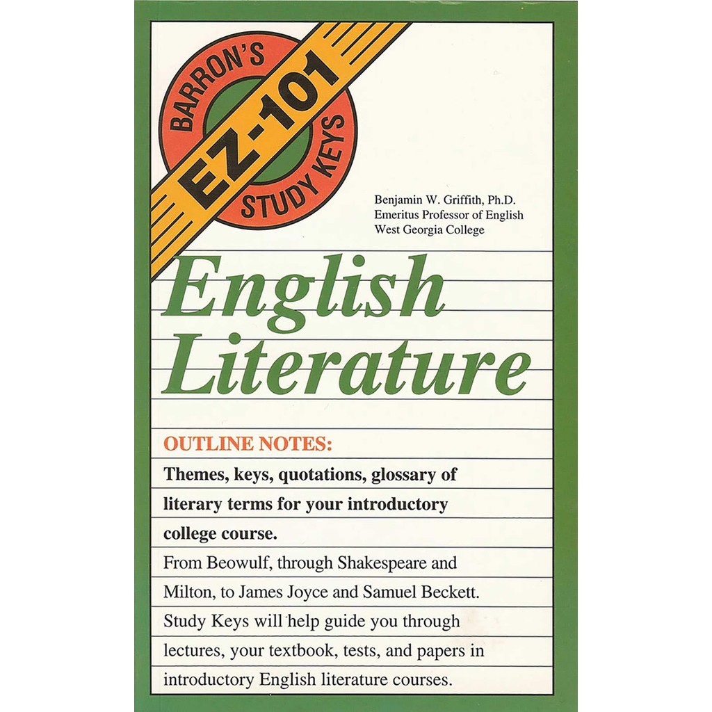 Imagem Livro Ensino de Idiomas English Literature Barron de Benjamin W. Griffith 6773109