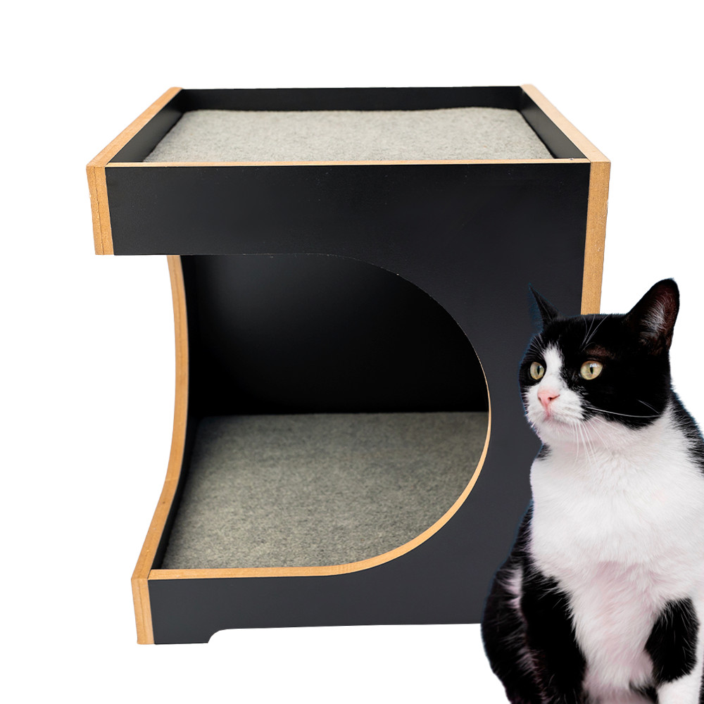 Toca para Gato e Cachorro em MDF 15mm Laminado REFORÇADO Premium Mobiliário Elegante Casa para Gato