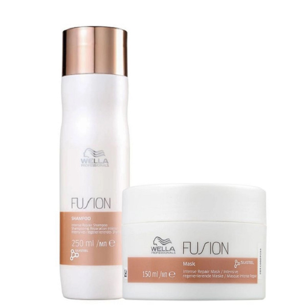 Wella Professionals Fusion Shampoo 250ml e Mascara 150ml(2 Produtos) em Oferta na Shopee