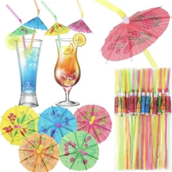 100 CANUDO GUARDA-CHUVA FLEX 24cm MISTO (Strawplast) (CHOCO)