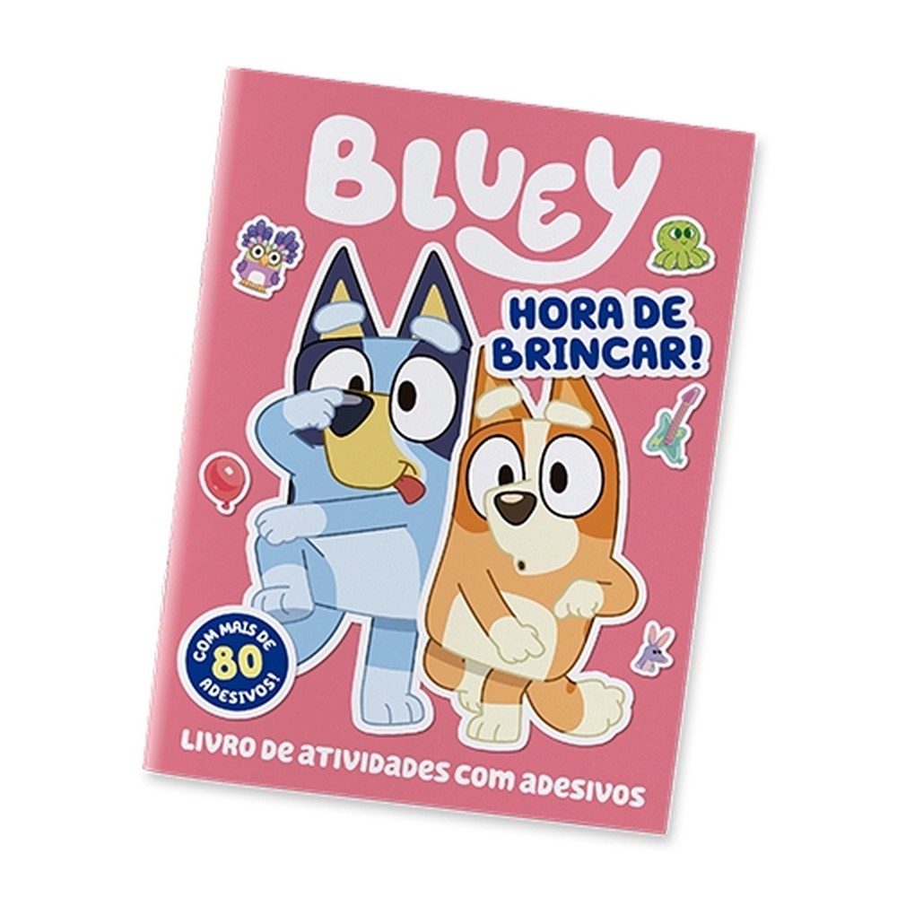 Bluey Hora de Brincar - Livro de Atividades com Adesivos - Books & Magazines