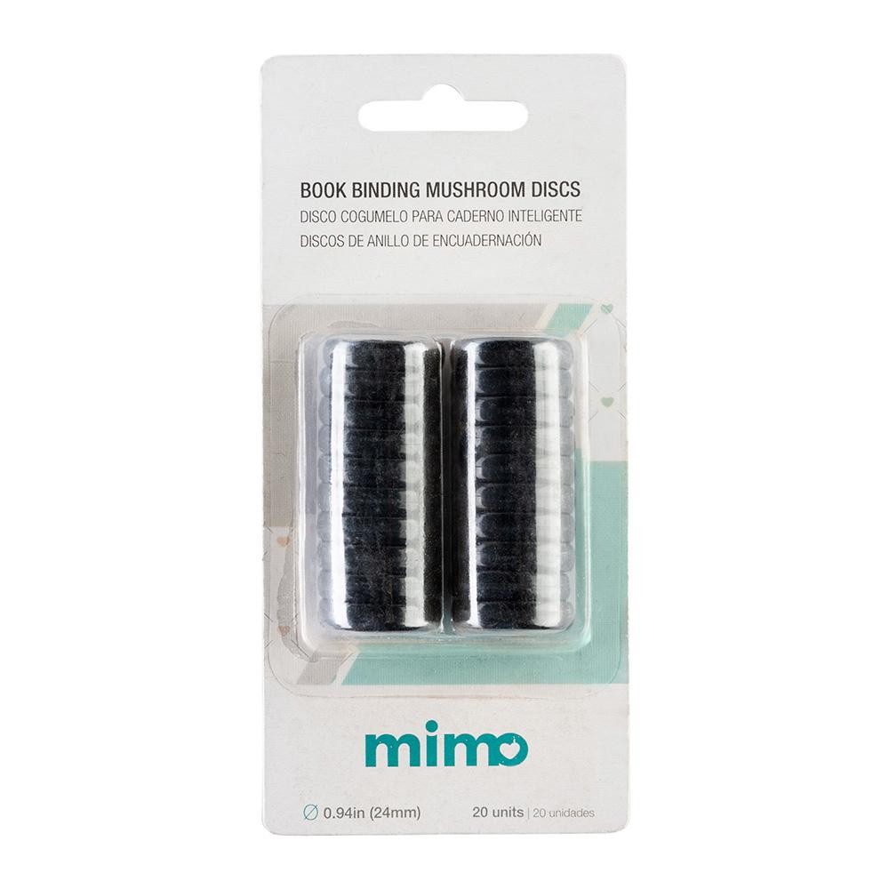Disco Cogumelo para Caderno Inteligente Preto Mimo - 24 mm - 20 Unids em Oferta na Shopee