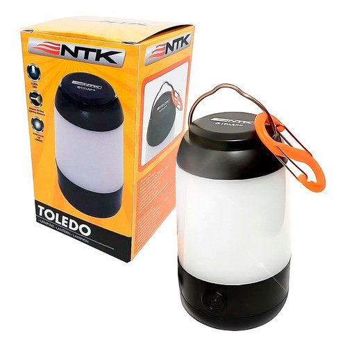 Lampião Toledo C/ Mosquetão Ntk Portátil Led Pesca Barraca