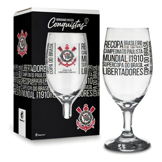 Taça De Cerveja Do Corinthians Títulos - 330 Ml Persente em Oferta na Shopee